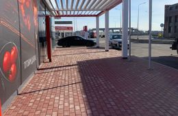 Осуществили поставку бордюрного камня и тротуарной плитки для благоустройства АЗС Лукойл в Ростовской области.